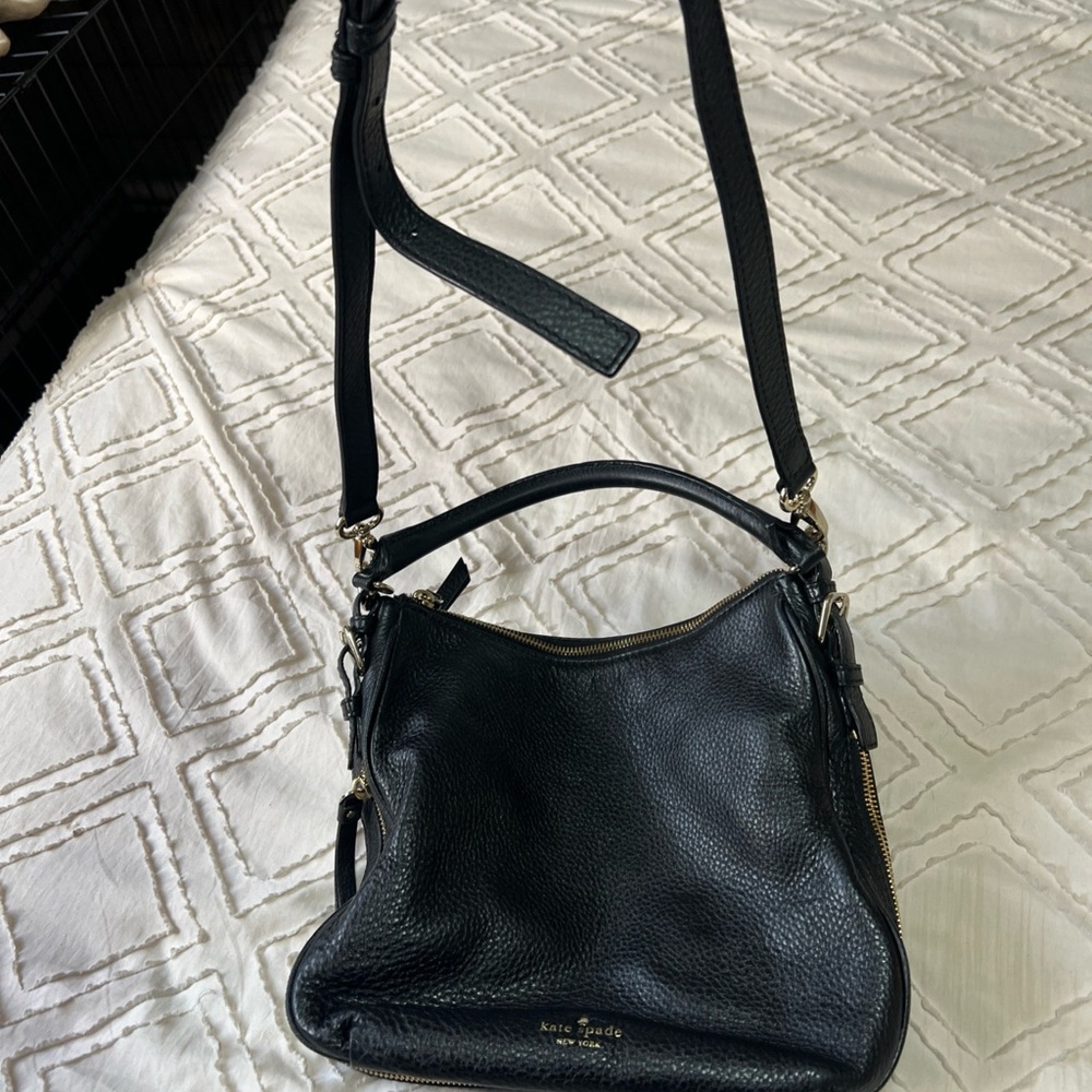 Kate Spade Black Leather Crossbody Bag